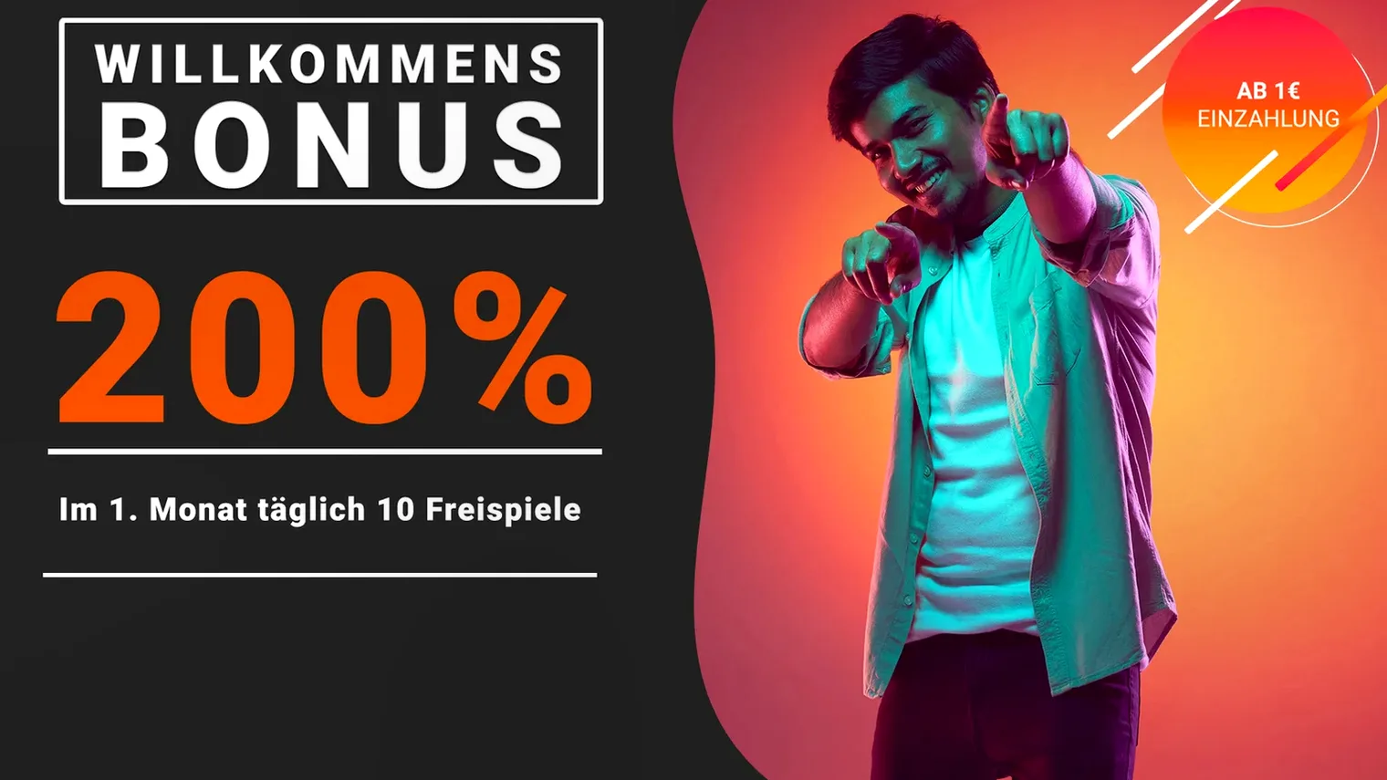 NOVOLINE — 200 % Bonus auf Deine erste Einzahlung bis zu 100 € + täglich 10 Freispiele für einen Monat